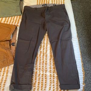 Mens J crew chinos: color: Charcoal; size: 36x32